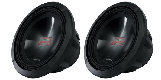 (2) Alpine Type-R R2-W12D4 12&#8243; 750w RMS Dual 4-Ohm Car Subwoofers Subs R2W12D4